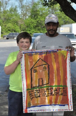 Luke Holm (left) with Tim. (Courtesy photo: Glory Haus)