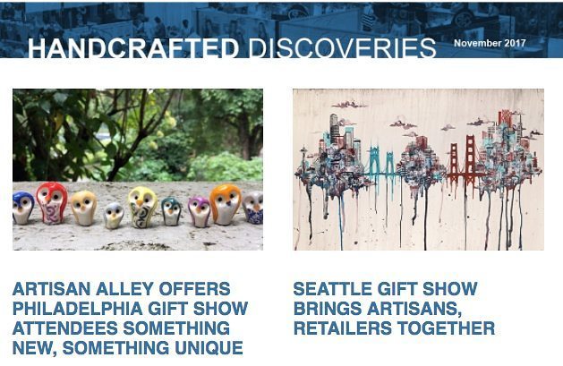 ICYMI: Learn all about Artisan Alley, coming to the winter markets at the Seattle Gift Show and Philadelphia Gift Show. http://bit.ly/HandcraftedDiscoveries (Sponsored)