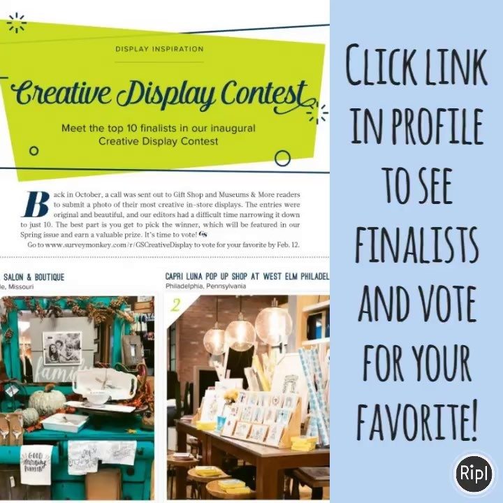 The new winter issue features our inaugural Creative Display Contest. Vote for your favorite at link in bio