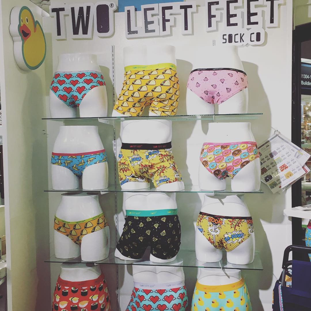 ‘s line , @twoleftfeetco makes more than just socks…! check them out in 2-1305 at @americasmartatl!