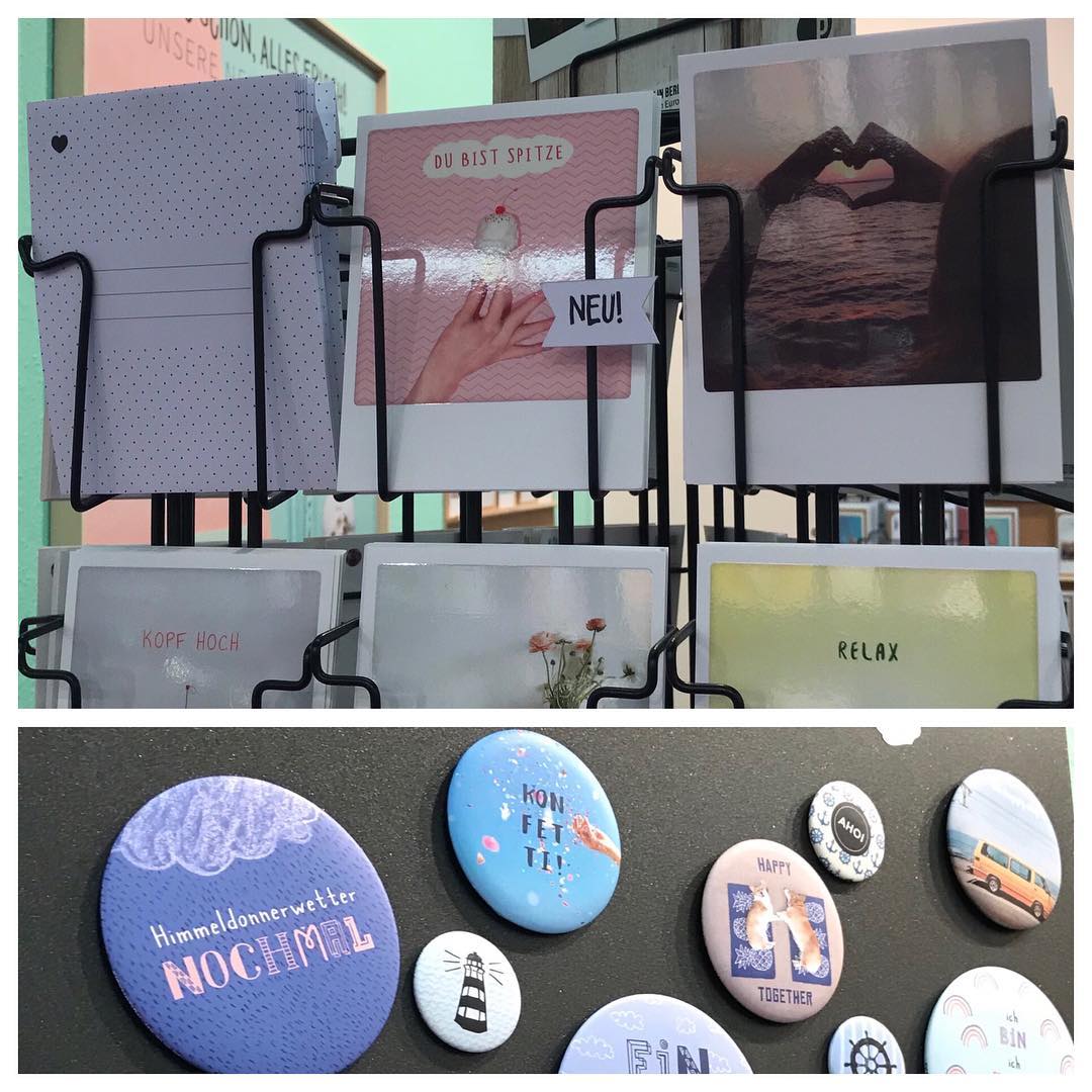 These cards and matte button magnets from @pickmotion are insta-hits @messefrankfurt