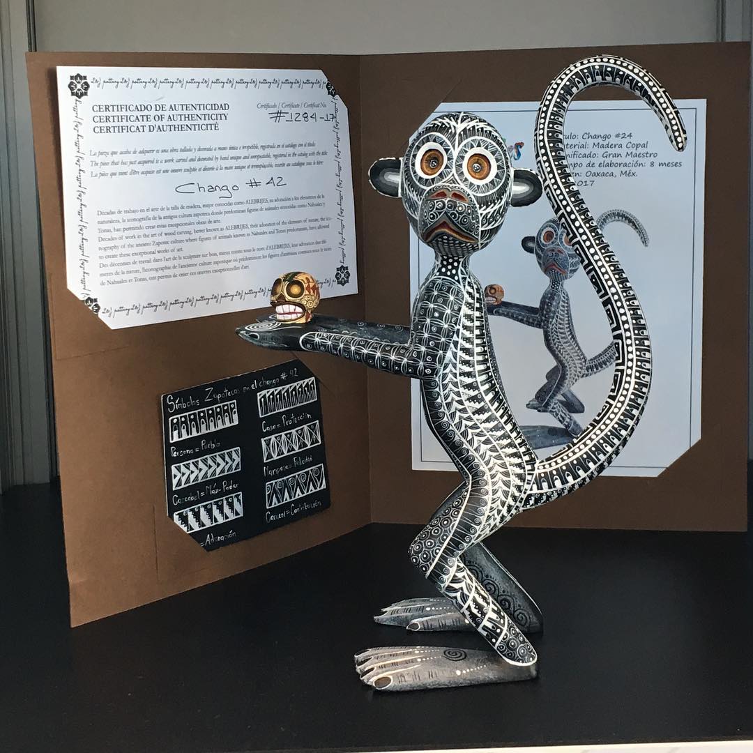 Tell us this isn’t the cutest curious monkey you’ve ever seen. L&J Pottery is based in Mexico and each artifact comes with product info. This little guy took 8 months to create and hand-paint. Check them out in booth 500 at @ny_now