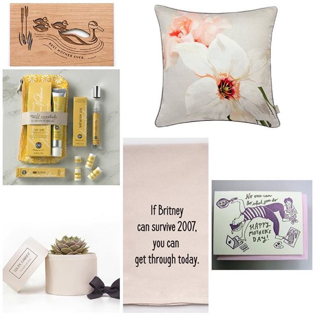 In honor of all the out there, we’ve curated some great products for next month’s Mother’s Day. Clockwise from top left: @Cardtorial, @sunhamhomefashions, @wolfandwren, @lulasgarden and @Mangiacotti