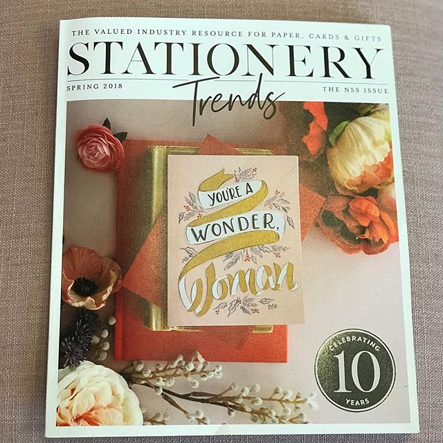 If you love paper, you are going to love our sister publication, @stationerytrend. Celebrating their 10th anniversary with a stunning redesign for this NSS issue featuring the lovely work of @lilyandval. 💖 Get your copy at the show or on the Stationery Trends website