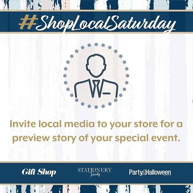 Tip✌: Share innovative products, giveaways and any proceed details with local media • Need help writing a press release? Download our free Shop Local Saturday Guide for a press release template: bit.ly/ShopLocalSat