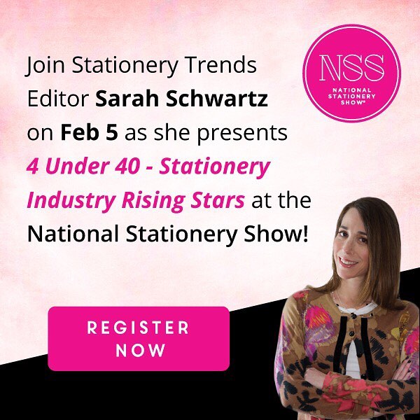 Join Sarah Schwartz at as she interviews four Gift + Stationery 40 Under 40 honorees about what they have done differently to set themselves apart. Reserve your seat today at nationalstationeryshow.com.
