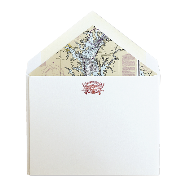 Chesapeake Bay Crab Cards Boxed Set. Lou's Letterpress. 
															/ Lou's Letterpress							