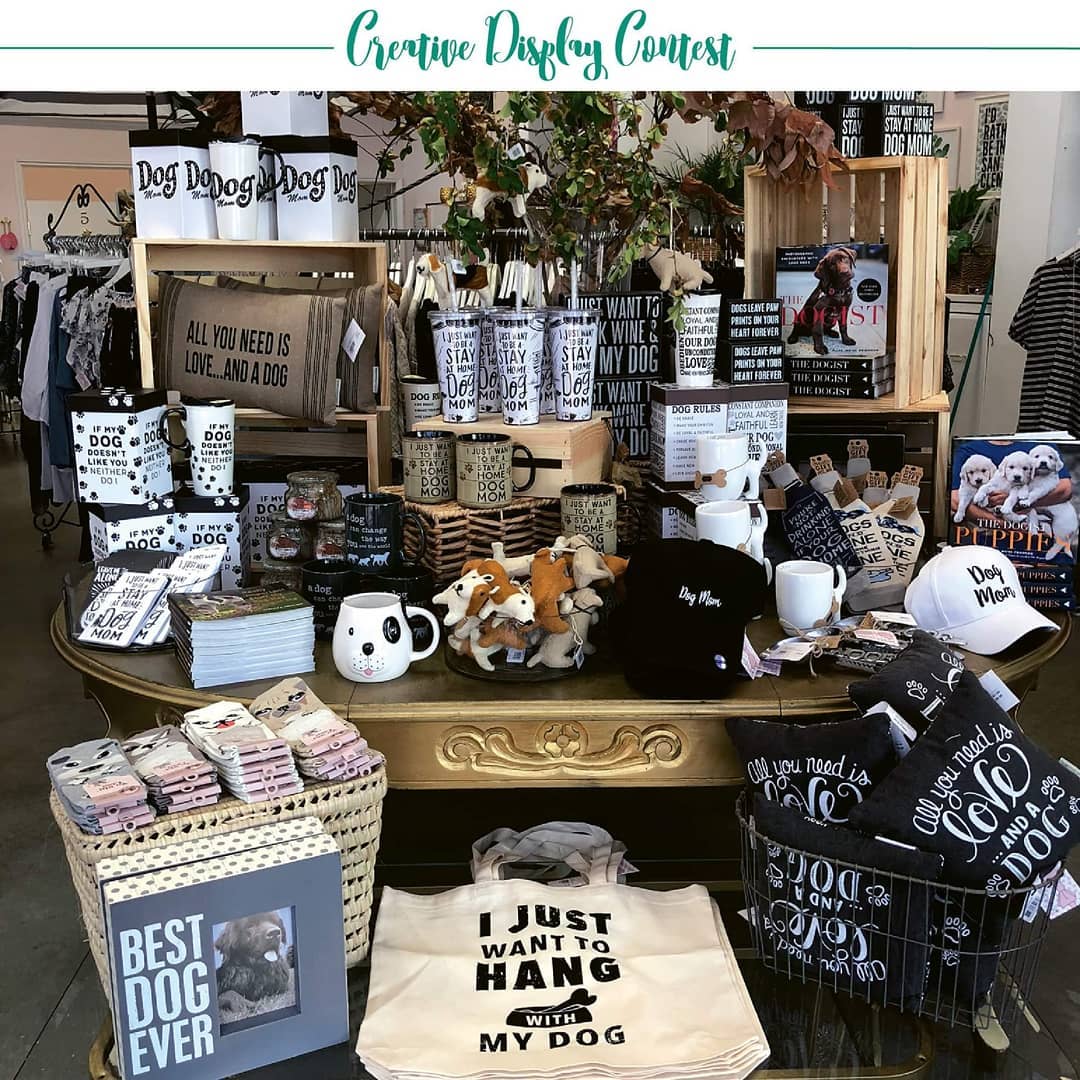 Time for another 2019 Creative Display Contest finalist! Read about @daisyshoppe’s display for pet-lovers below — and if you love their display, cast your vote at bit.ly/GSDisplays19! • “So many customers love dogs! We are in an outdoor shopping center and we get lots of dogs visiting our clothing store — we even keep treats behind the counter for our doggy visitors. This display was a tribute to our pet lovers and everything sold really well, too.” — Kay Moran