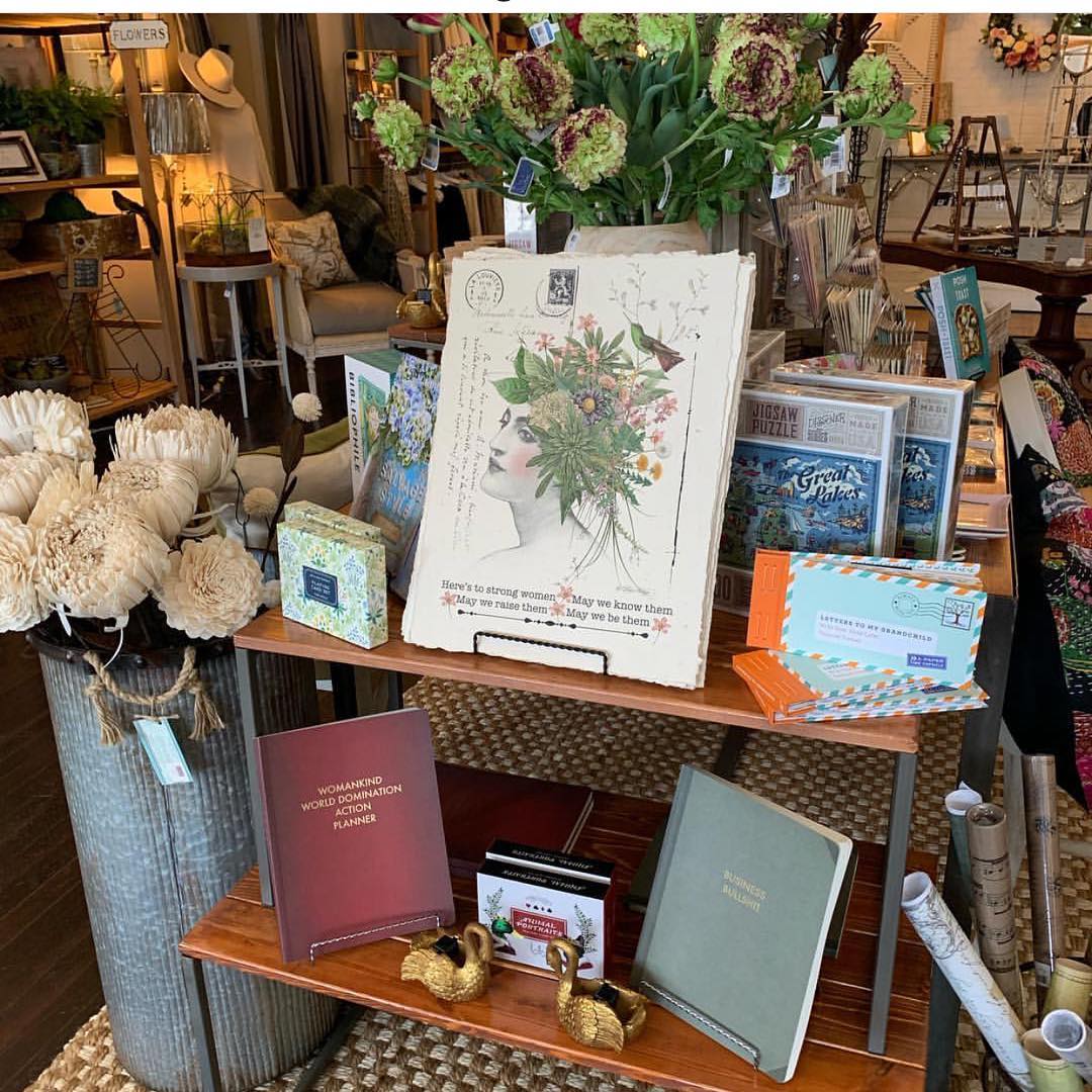 Today’s featured retailer, @mimilaroudesigns is reset for spring and the shop is all kinds of lovely, just like it was with holiday decor (swipe to see) when we featured them in Social Connections in the Winter issue of Gift Shop. Tag us in your shop pics for a chance to be featured in our Spring issue @giftshop_magazine 📸 @mimilaroudesigns