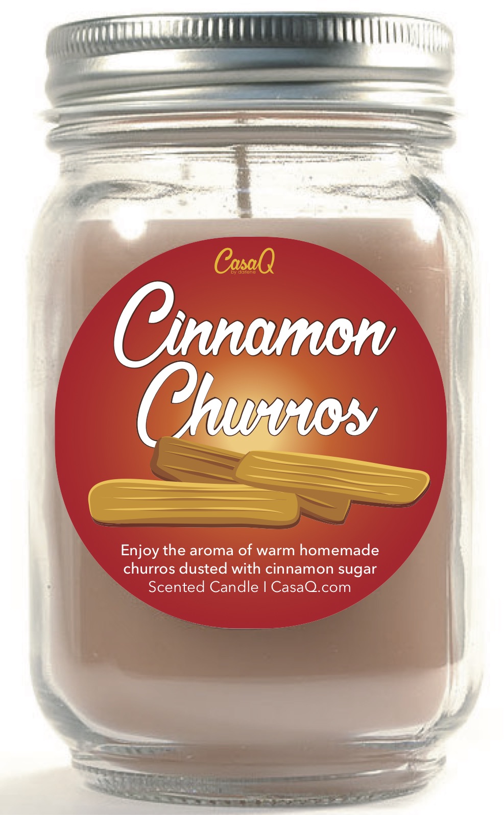 Cinnamon Churros Candle 
															/ Casa Q							