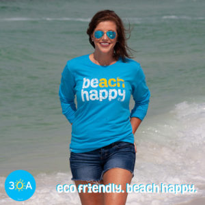 30A BEach HAPPY shirt recycled