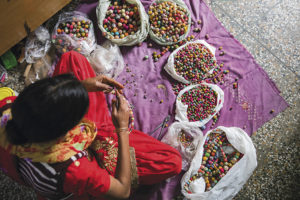 Anju's artisans create the jewelry