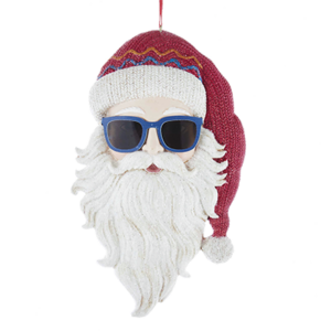 Kurt S.Adler Cool Yule Santa Head Ornament