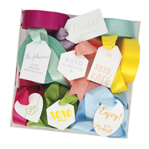 Haute Papier Assorted Letterpress Gift Tags With Ribbons