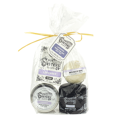 Lavender Home Spa Day Gift Set, Spinster Sisters Co. Circle 142.
