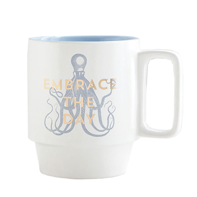 Embrace the Day Octopus Mug. Designworks Ink. Circle 169.
