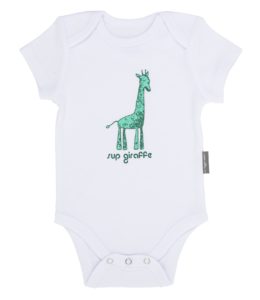 "Sup" Giraffe Baby Onesies by Ever Ellis.