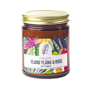 Ylang Ylang & Rose Soy Candle by Natural Annie