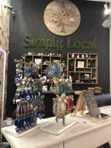 Merchandise display at Simply Local