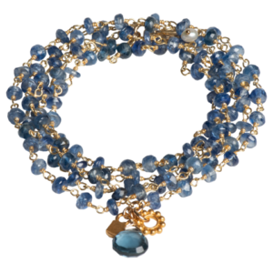 Sapphire Wrap Bracelet/Necklace Duo by Tracy Arrington Studios.