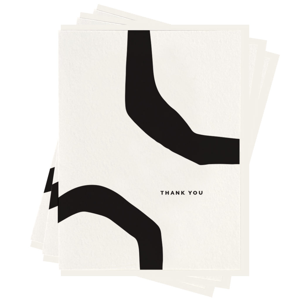 Dahlia Press Letterpressed Thank You Card