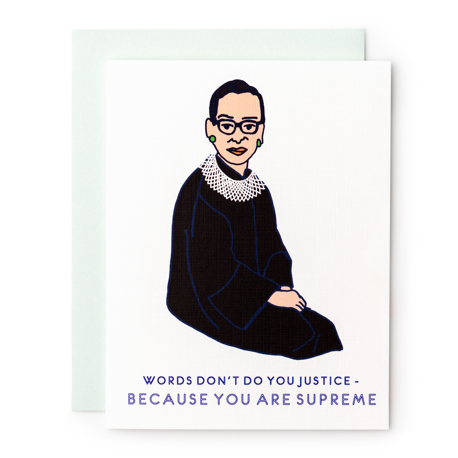 Ruth Bader Ginsburg Greeting Card 
															/ ilootpaperie							