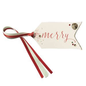 Karen Adams Deisgns Merry Christmas Embellished Gift Tags
