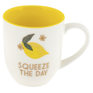 Stephen Joseph Squeeze the Day Lemon Mug