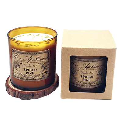 Spiced Pine Candle. Wax Apothecary. Circle 206.