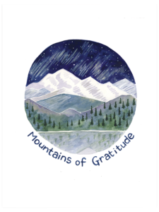 Mountains of Gratitude Card from Yardia