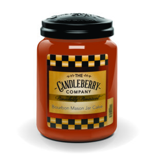 Candleberry Large Jar Bourbon Mason Jar cake scented candle