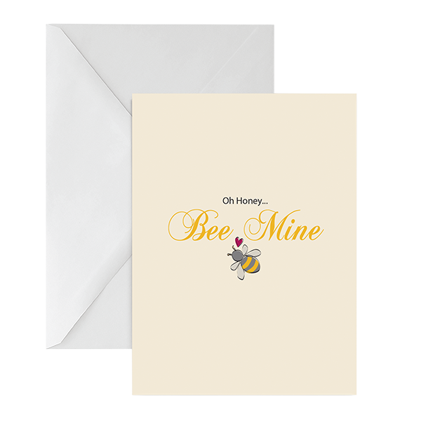 Bee Mine Card 
															/ Seashell Paper							