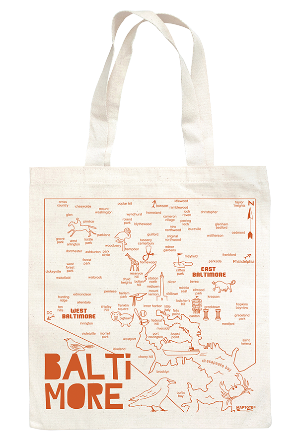 Baltimore Grocery Tote 
															/ Maptote							