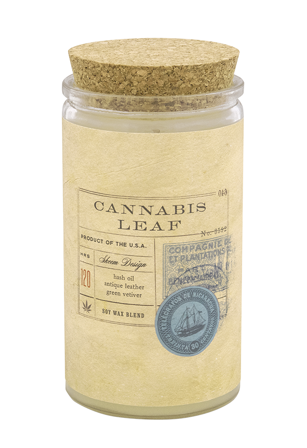 Cannabis Leaf Field Jar Candle