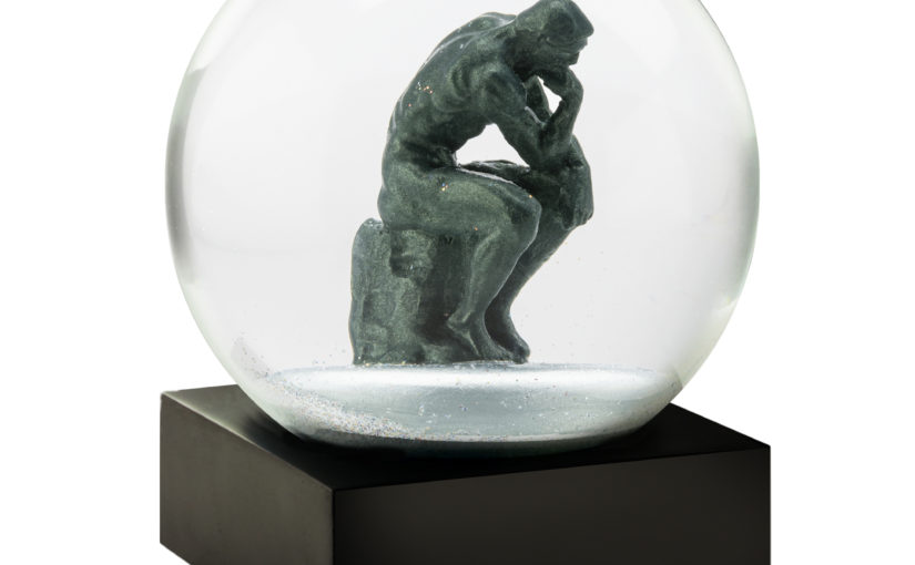 Thinker Snow Globe from CoolSnowGlobes