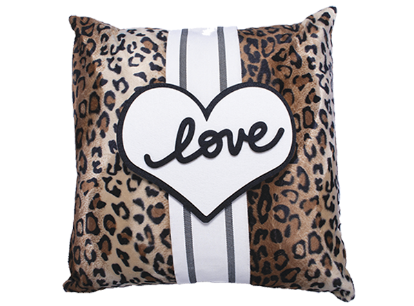 Pillow Love Wrap & Plush Leopard Cover