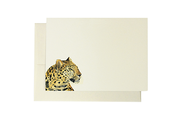 Leopard Flat Note Card