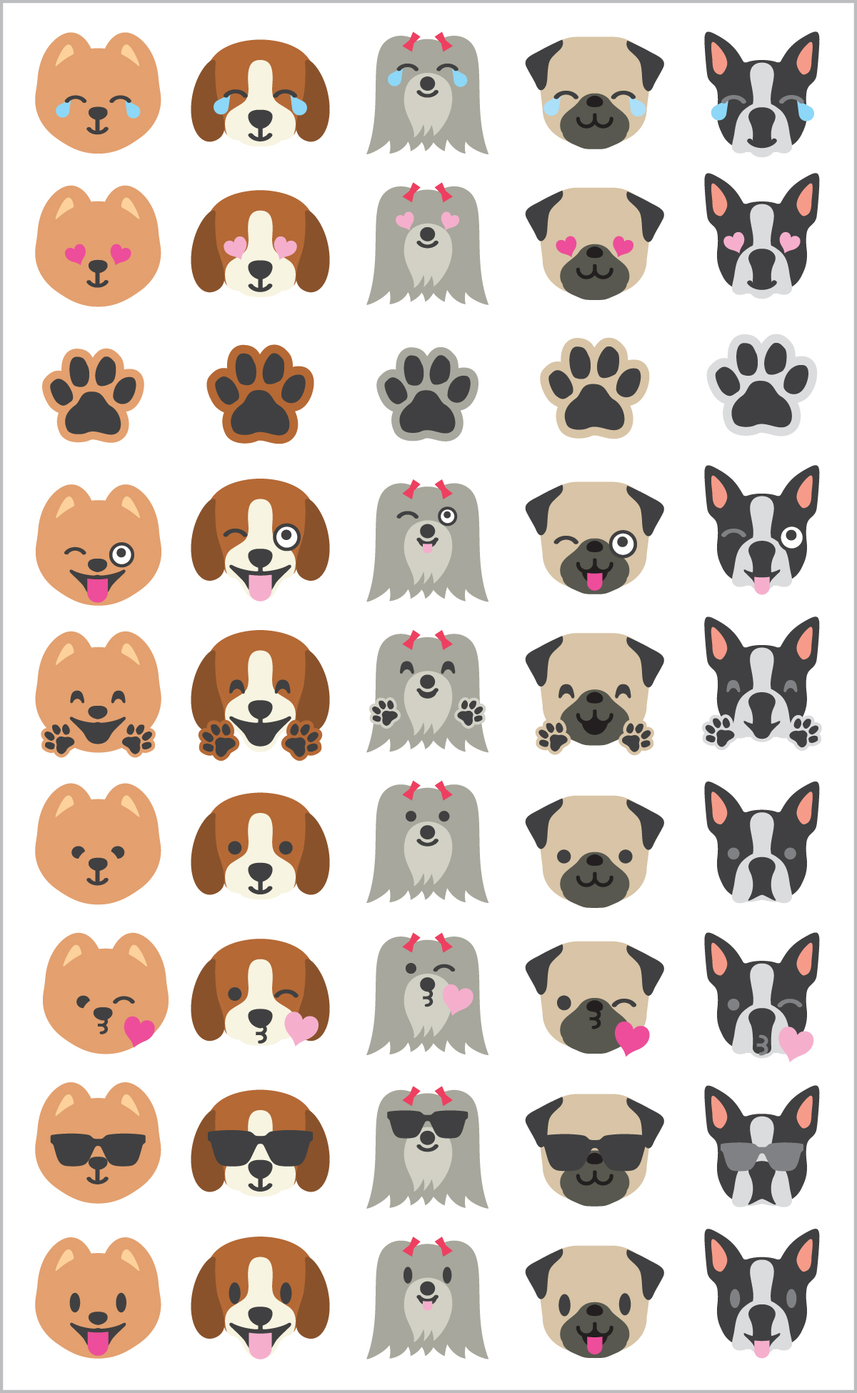 Dog Emotion Stickers  
															/ Mrs. Grossman’s Paper Company							
