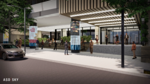 AmericasMart NEXT initiative drawing of new entrance