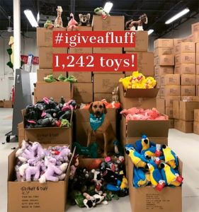 #igiveafluff campaign from Fluff and Tuff