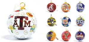 Collegiate Ornaments from Kitty Keller