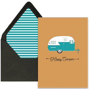 Happy Camper Greeting Card 
															/ Mod Lounge Paper Company							