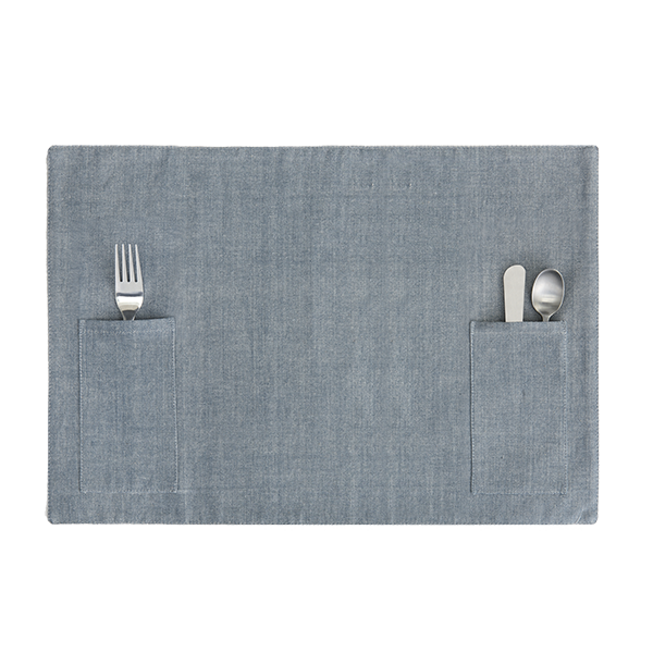 Chambray Utensil Pocket Placemat 
															/ Demdaco							