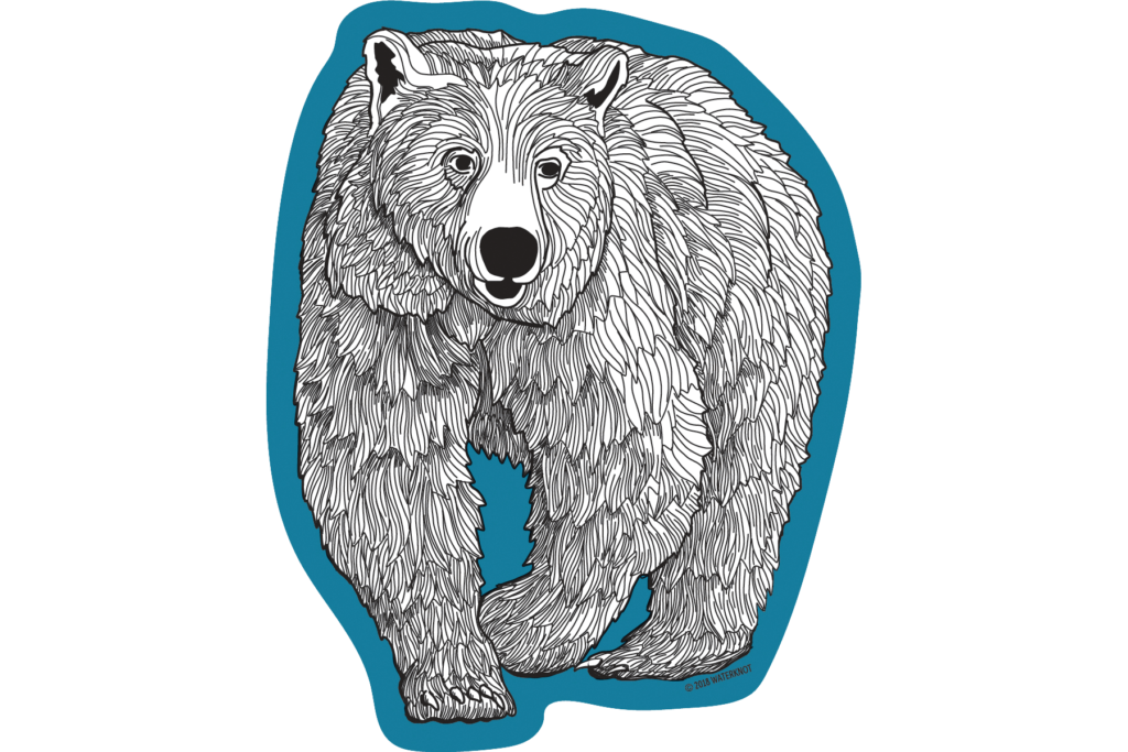 Grizzly Sticker from Waterknot