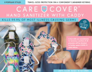 DM Merchandising Care Cover Hand Sanitizer with Caddy