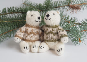 Knit Ornaments from Melange Collection
