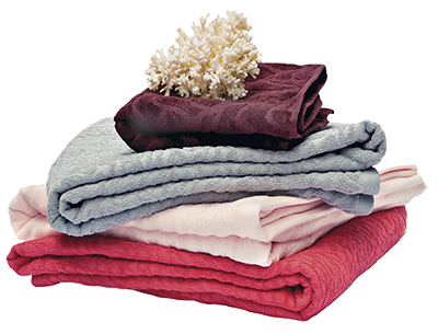 Shell-patterned Organic Cotton Towels