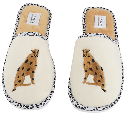 Cheetah Slippers