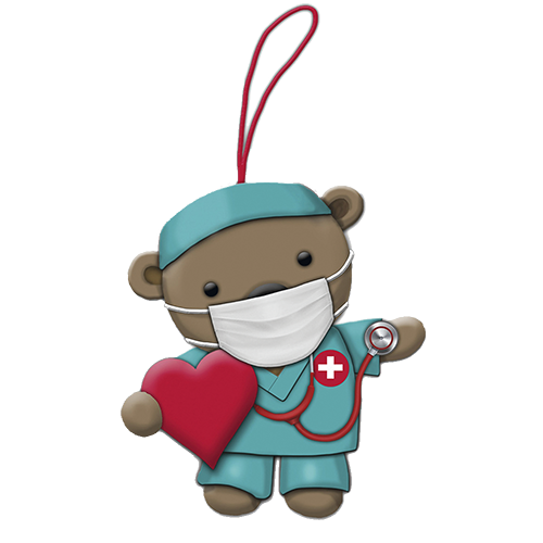 Nurse Bear Ornament
