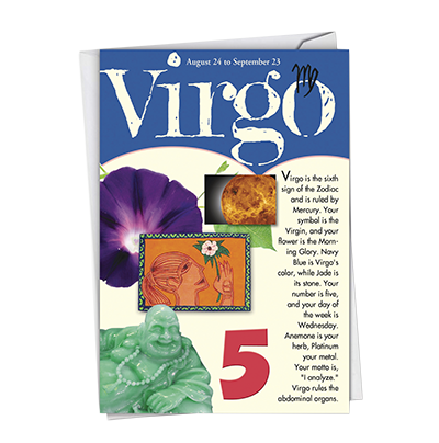 Virgo Birthday Card